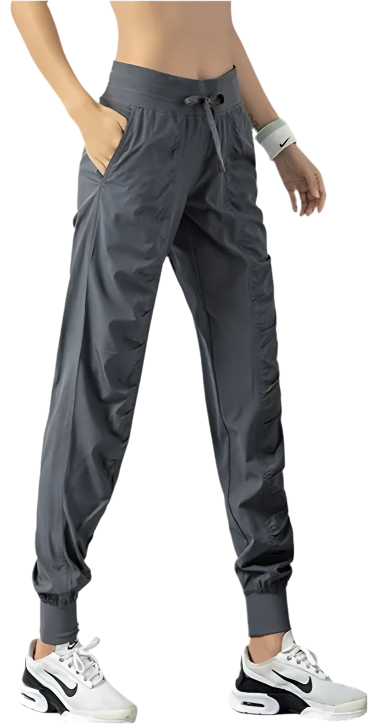 Women’s Fabric Drawstring Running Sport Joggers - MORE COLOURS