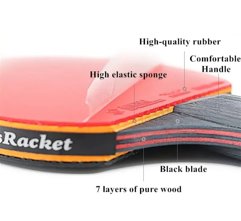 2Pcs Table Tennis Rackets- MORE SIZES