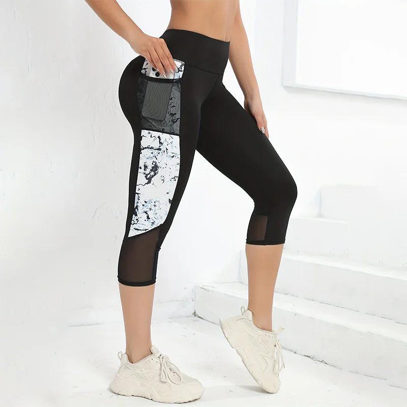 Women’s Print Design 3/4 Leggings - MORE COLOURS