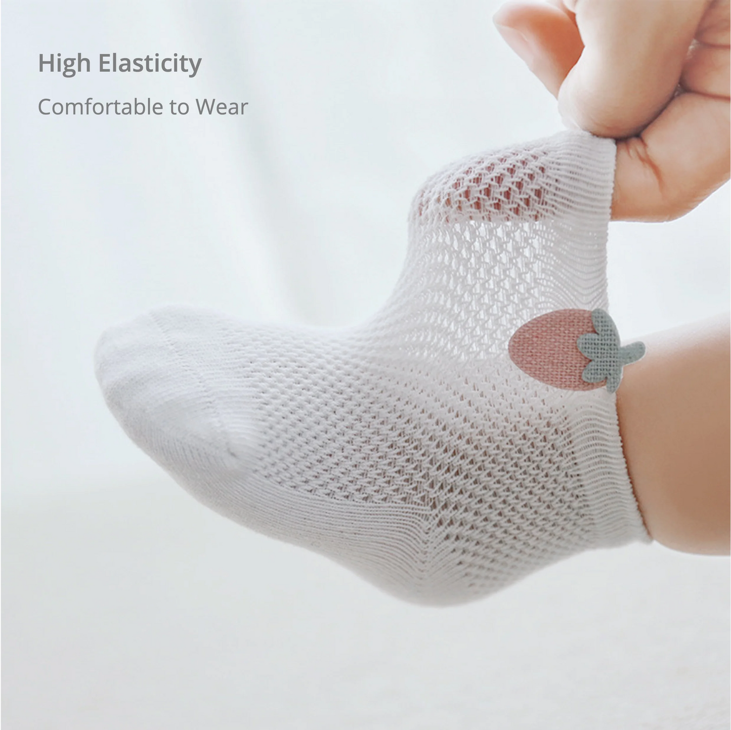 3 Pairs Of Infant Baby Socks for Girl & Boy - MORE COLOURS