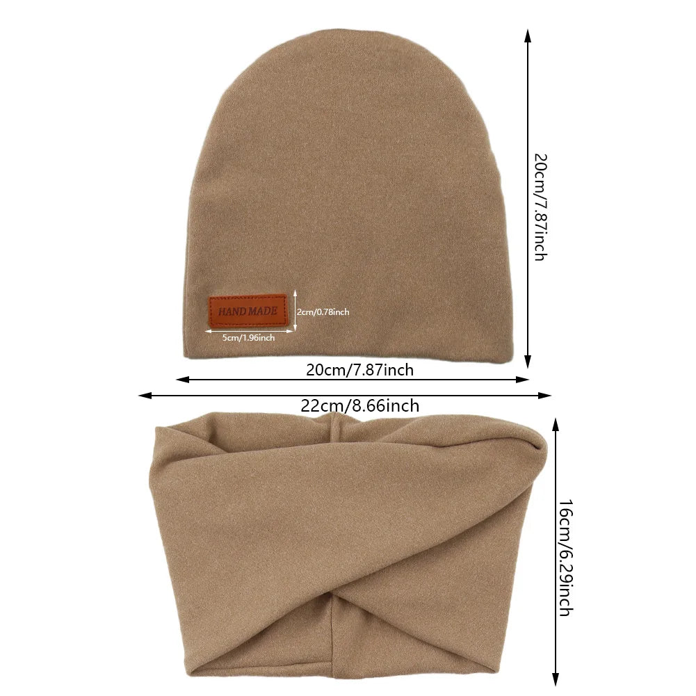 2Pcs Beanie And Scarf - MORE COLOURS