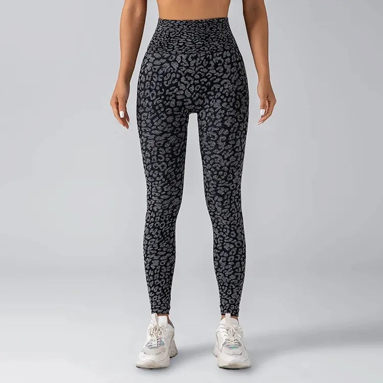 Women's Seamless Leopard Print Yoga Pants - MORE COLOURS