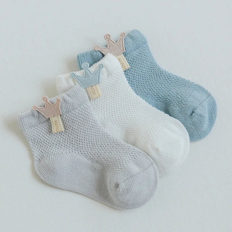 3 Pairs Of Infant Baby Socks for Girl & Boy - MORE COLOURS