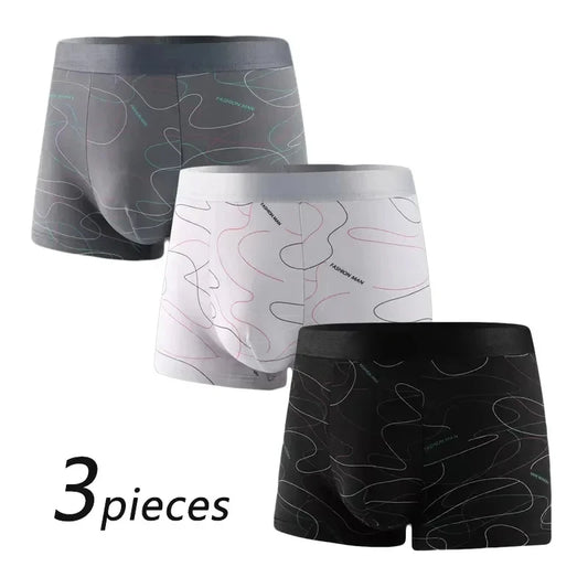 3 Pcs Men’s Boxers Sports